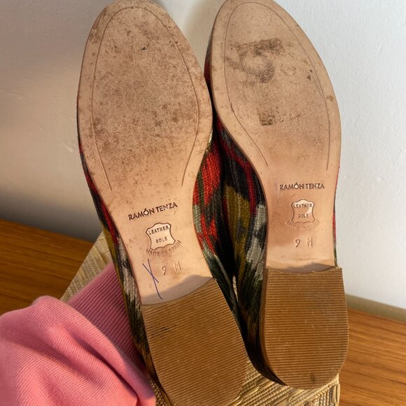 Ramon Tenza Flats Loafers Sz 9 Aztec Boho - Picture 7 of 9